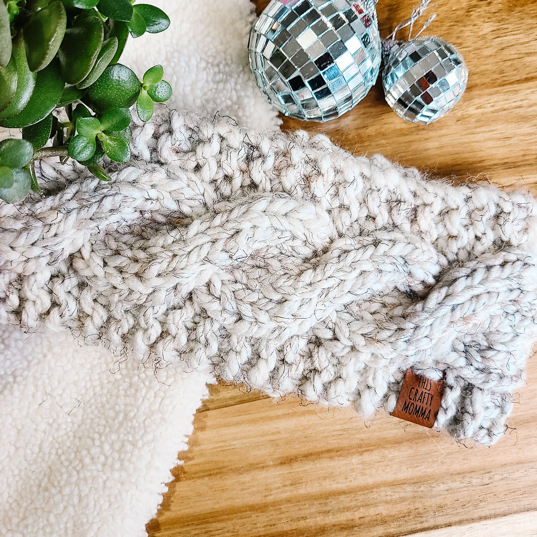 Chunky Cable Knit Headband