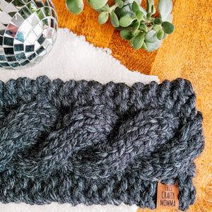 Chunky Cable Knit Headband